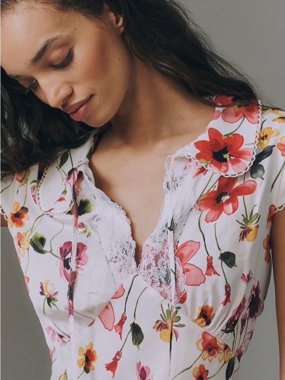 By Anthropologie Silken Peter Pan
Collared Blouse NWT